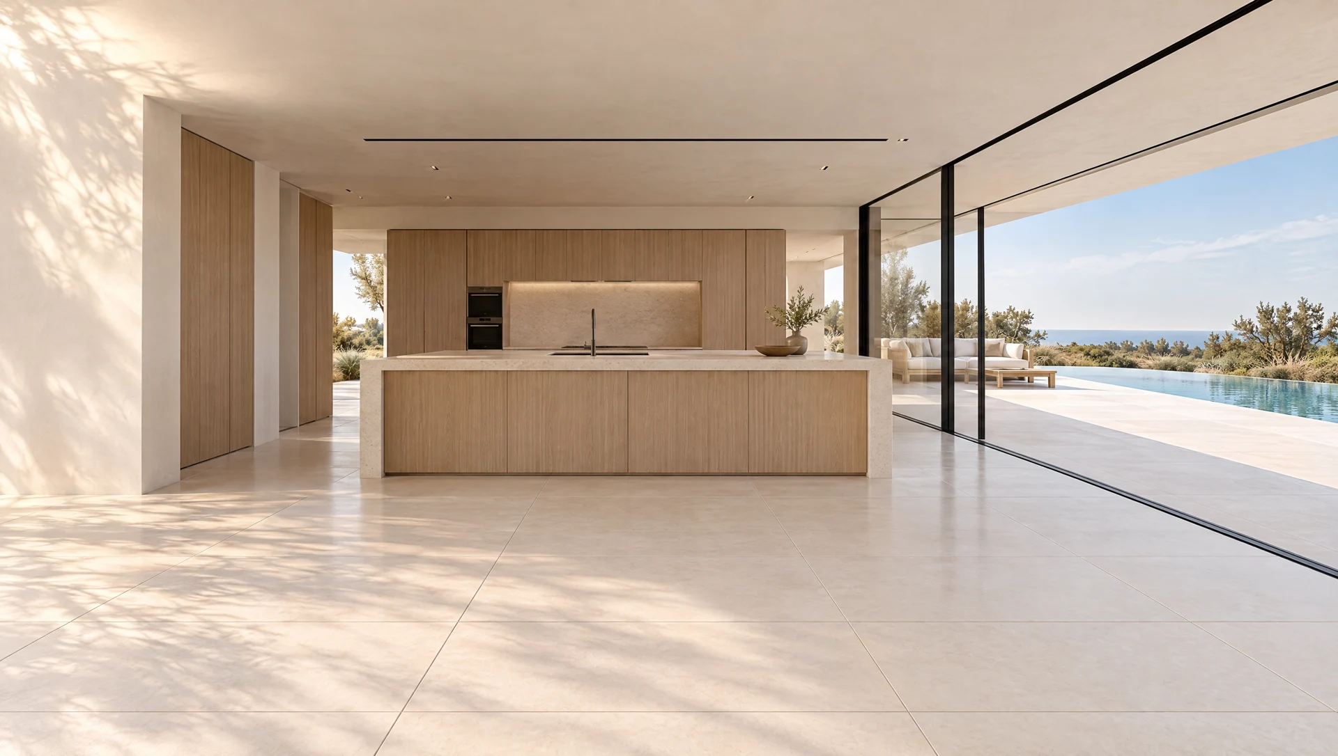Volumes et grands formats dans la villa conceptuelle